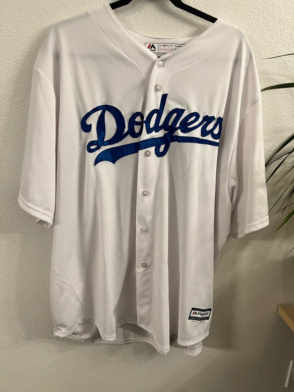 Los Angeles Dodgers Puig #66 Majestic Jersey White Cool Base 3XL